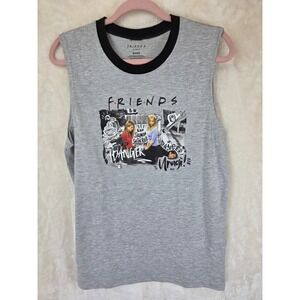 Friends TV Series Unagi Salmon Skin Roll Muscle Tank Top Grey Mens Small
